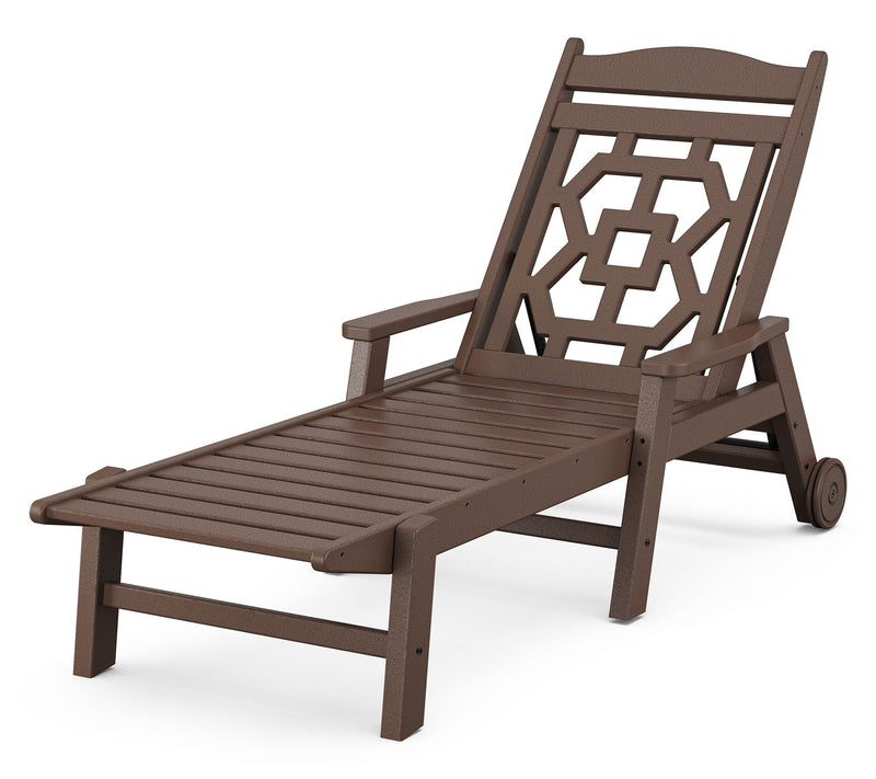 Martha Stewart by POLYWOOD Chinoiserie Chaise Lounge — View 7