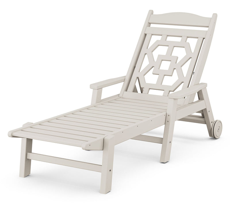 Martha Stewart by POLYWOOD Chinoiserie Chaise Lounge — View 9