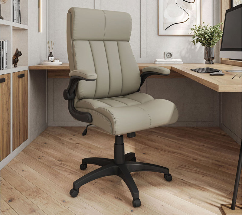 Techni Mobili Ergonomic Faux Leather Ultra-Padded Office Chair — View 8