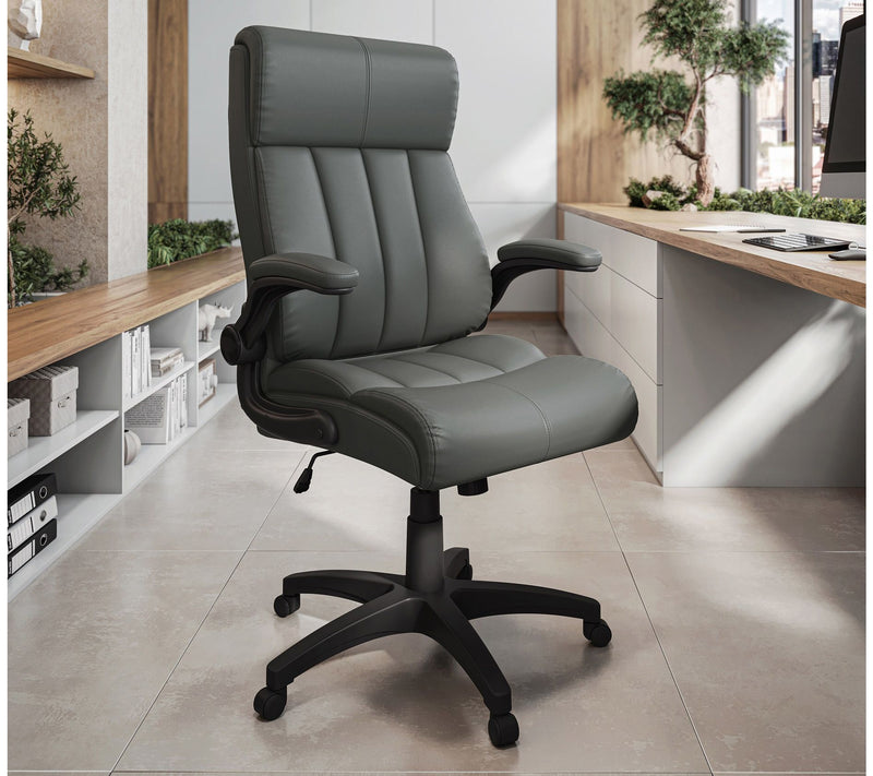 Techni Mobili Ergonomic Faux Leather Ultra-Padded Office Chair — Main view