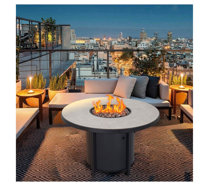 HEATMAXX 42" Round 50,000 BTU Gas Fire Table — View 3