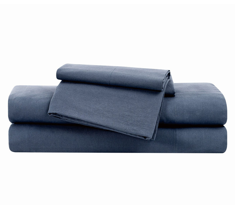Brooklyn Loom Essential Cotton Queen 4-Piece Sheet Set — View 4