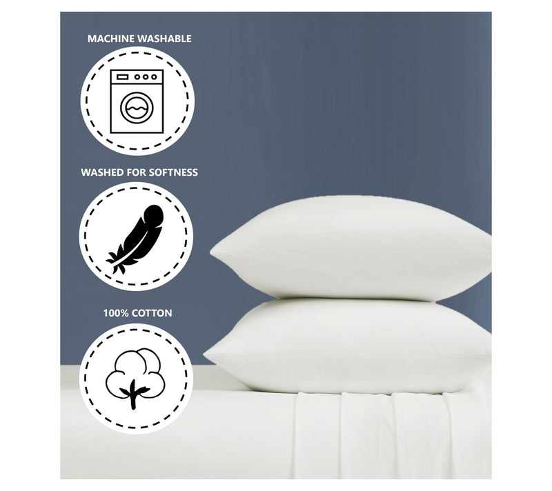 Brooklyn Loom Essential Cotton Full 4-Piece Sheet Set — View 5