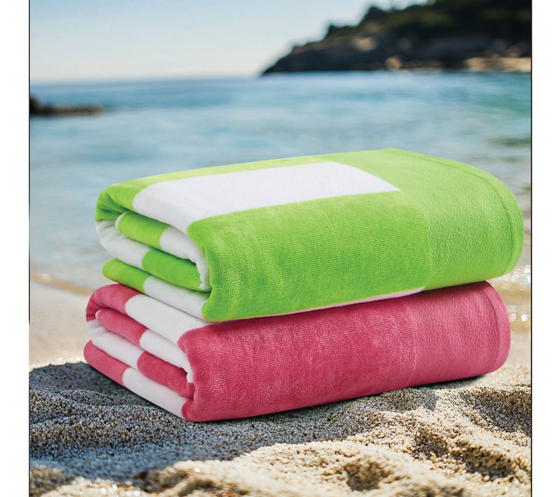 Oceanfront Resort Cabana Stripe 2-Pack Beach Towel — View 9