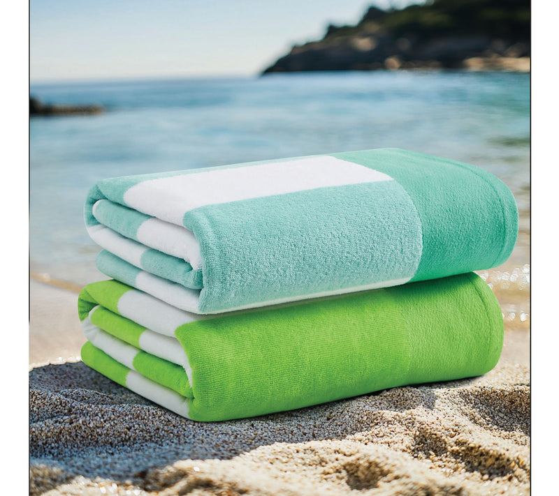 Oceanfront Resort Cabana Stripe 2-Pack Beach Towel — View 13