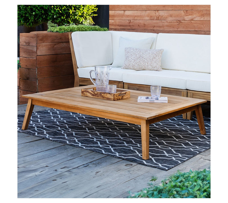 Linon Home Teak Soha Coffee Table 12In — View 3