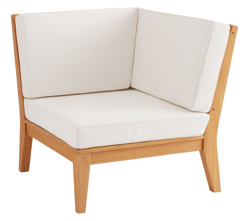Linon Home Teak Soha Corner Chair — View 2