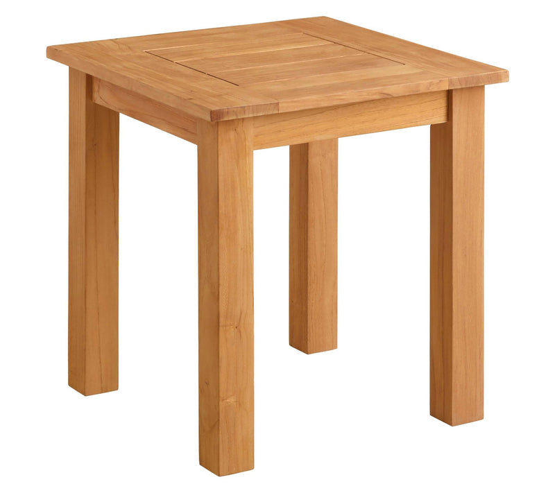 Linon Home Teak Cannon Side Table — View 2