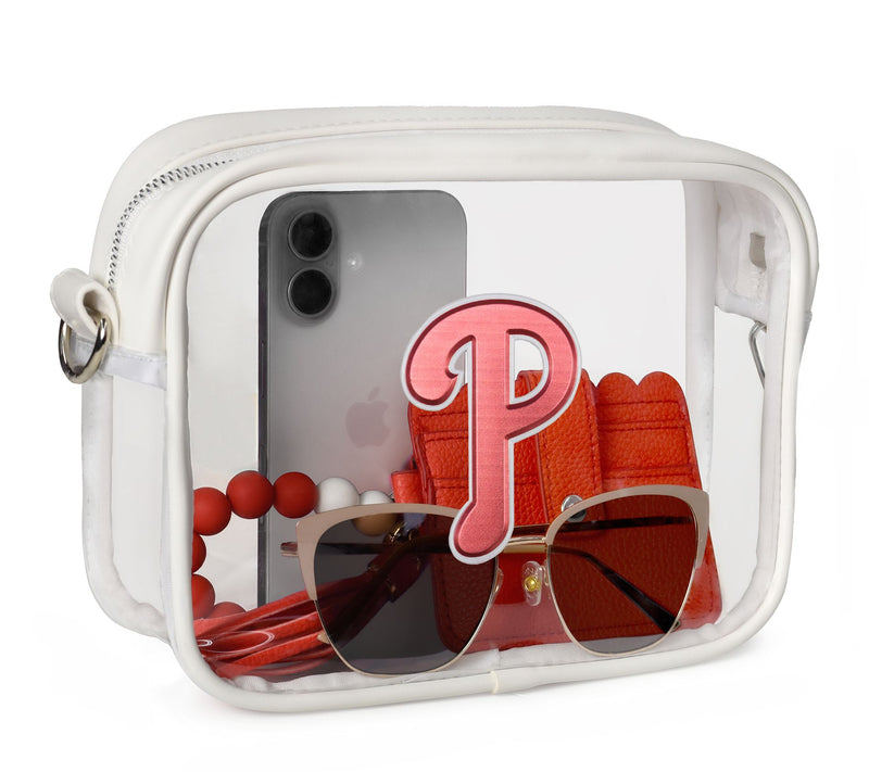 Little Earth MLB 3D Logo Clear Fan Purse — View 3