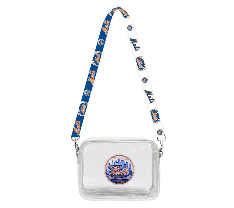 Little Earth MLB 3D Logo Clear Fan Purse — View 45