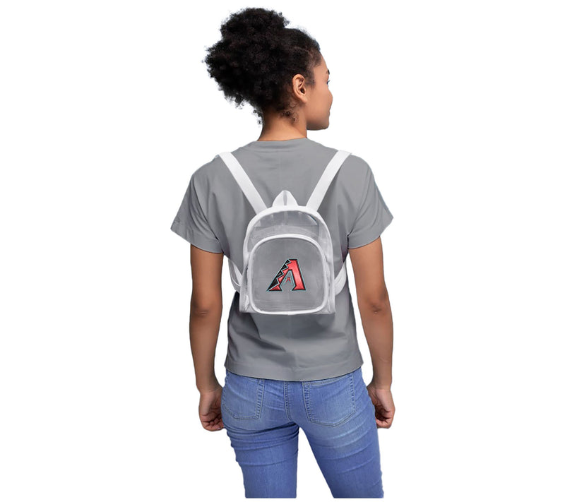 Littlearth MLB 3D Logo Clear Mini Backpack — View 3