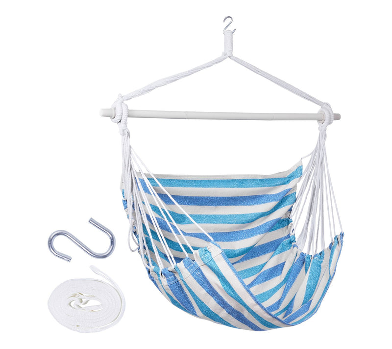 Backyard Expressions Striped Hammock Chair — View 7