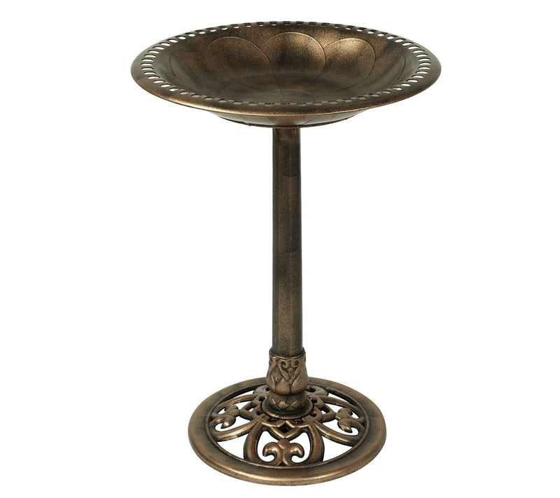 Backyard Expressions 27 Inch Resin Garden BirdBath — View 14