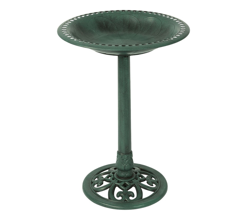 Backyard Expressions 27 Inch Resin Garden BirdBath — View 5