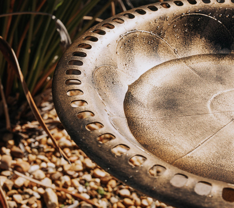Backyard Expressions 27 Inch Resin Garden BirdBath — View 12