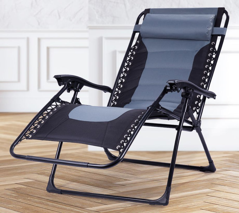 Backyard Expressions Deluxe XL Padded ReclinerChair — View 16