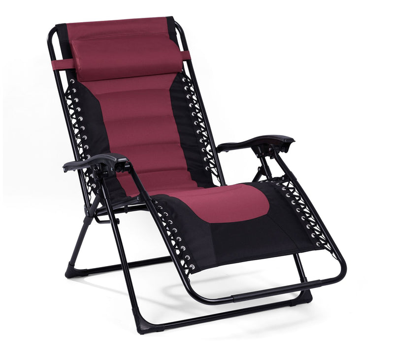 Backyard Expressions Deluxe XL Padded ReclinerChair — View 5