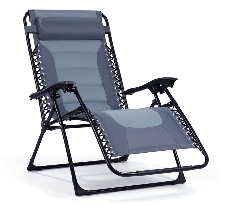 Backyard Expressions Deluxe XL Padded ReclinerChair — View 11