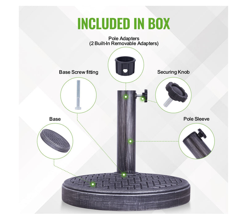 Backyard Expressions 26.5 Lb Umbrella Stand — View 11
