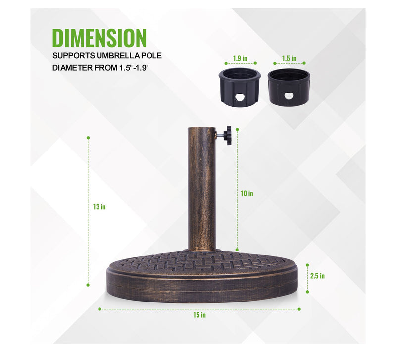 Backyard Expressions 26.5 Lb Umbrella Stand — View 12