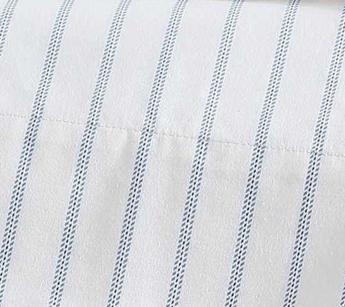 Eddie Bauer Essential Stripe White-Blue Full Shet Set — View 9