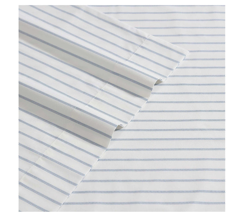 Eddie Bauer Essential Stripe White-Blue Full Shet Set — View 4