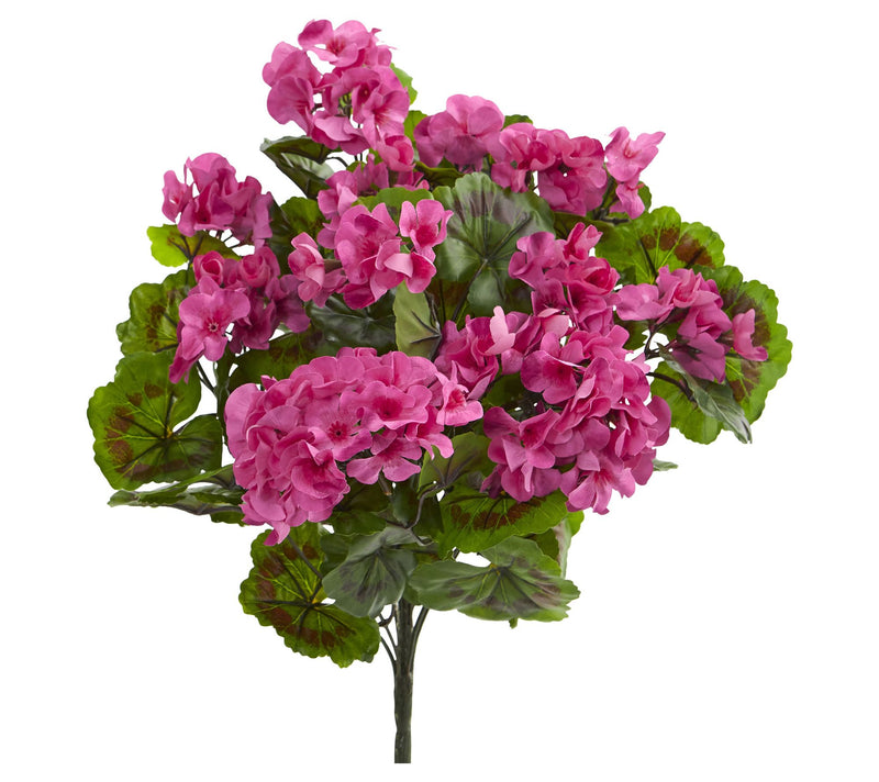 Nearly Natural Geranium Artificial Bush UV Res(Set of 3) — Main view