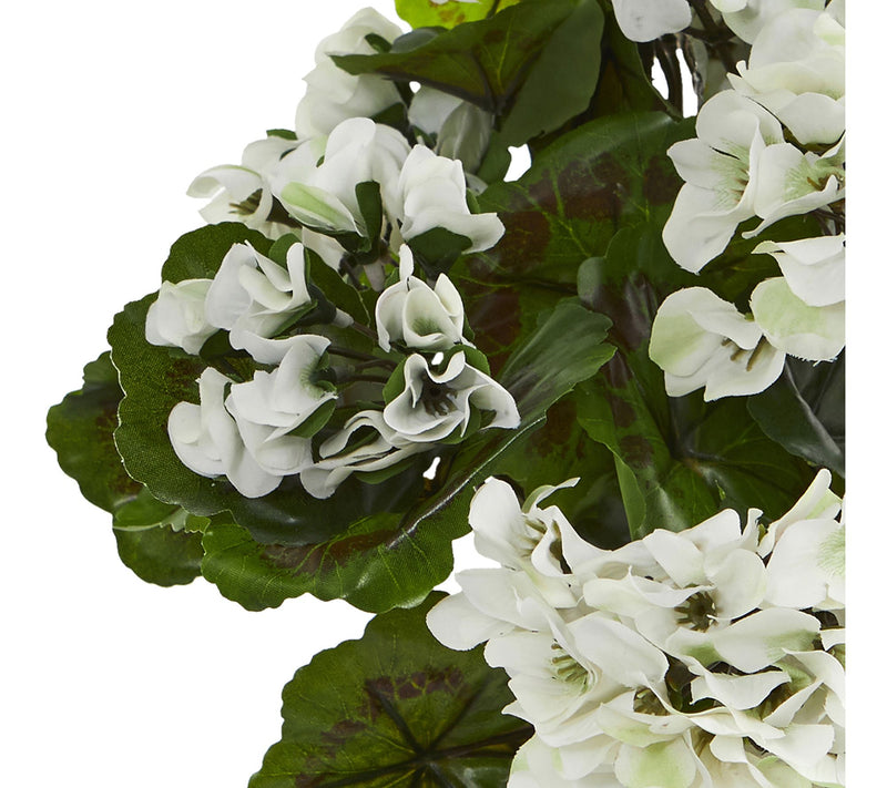 Nearly Natural Geranium Plant UV Resistant (Set of 3) — View 2