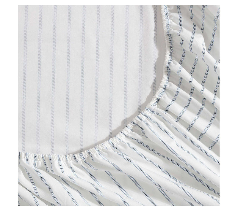 Eddie Bauer Essential Stripe White-Blue Twin Shet Set — View 3