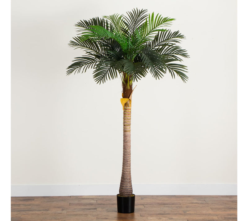 Nearly Natural 7' Artificial Coconut Palm Tree — View 7