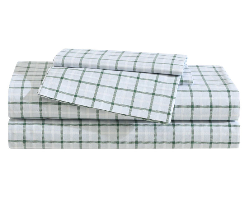 Eddie Bauer Classic Tattersall Plaid Twin SheetSet — View 10