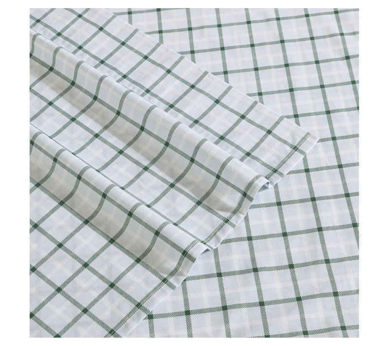 Eddie Bauer Classic Tattersall Plaid Twin SheetSet — View 5