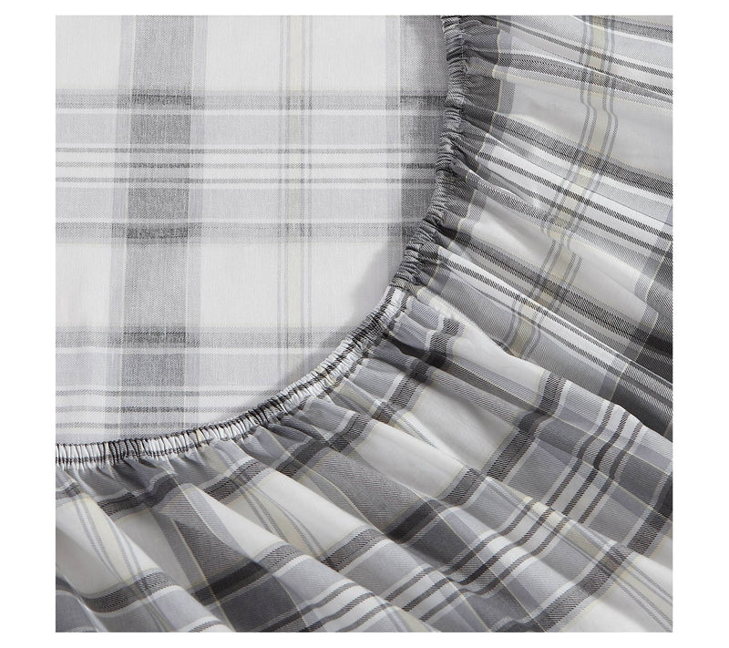 Eddie Bauer Chinook Plaid Ivory Full Sheet Set — View 3
