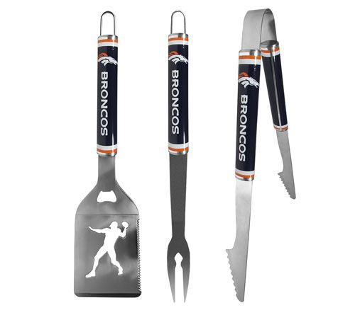 Siskiyou Sports NFL Steel 3pc BBQ Tool Set — View 7