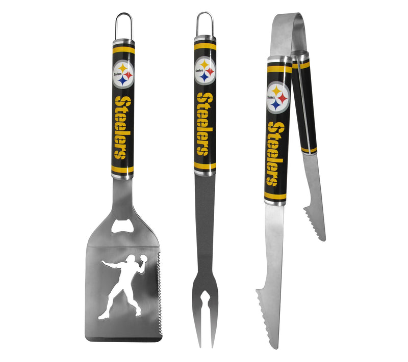 Siskiyou Sports NFL Steel 3pc BBQ Tool Set — View 45
