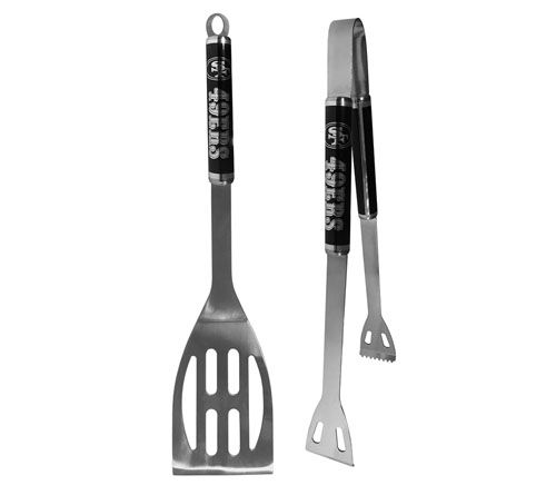 Siskiyou Sports NFL 2pc Black BBQ Set — View 4