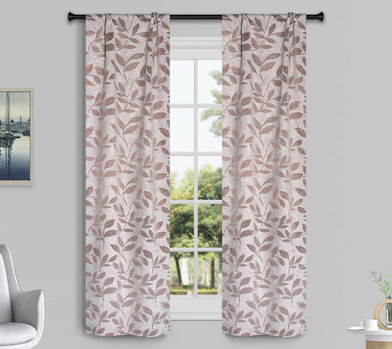 Superior Leaves Room Darkening Curtains Set, 36x63 — View 24