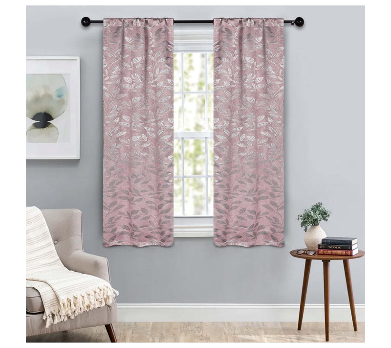Superior Leaves Room Darkening Curtains Set, 36x63 — View 25