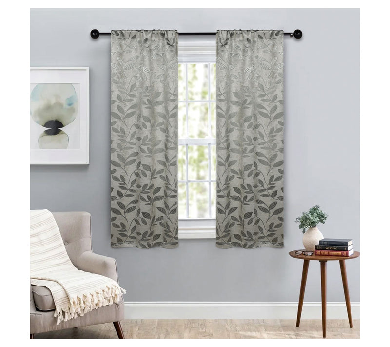 Superior Leaves Room Darkening Curtains Set, 36x63 — View 27