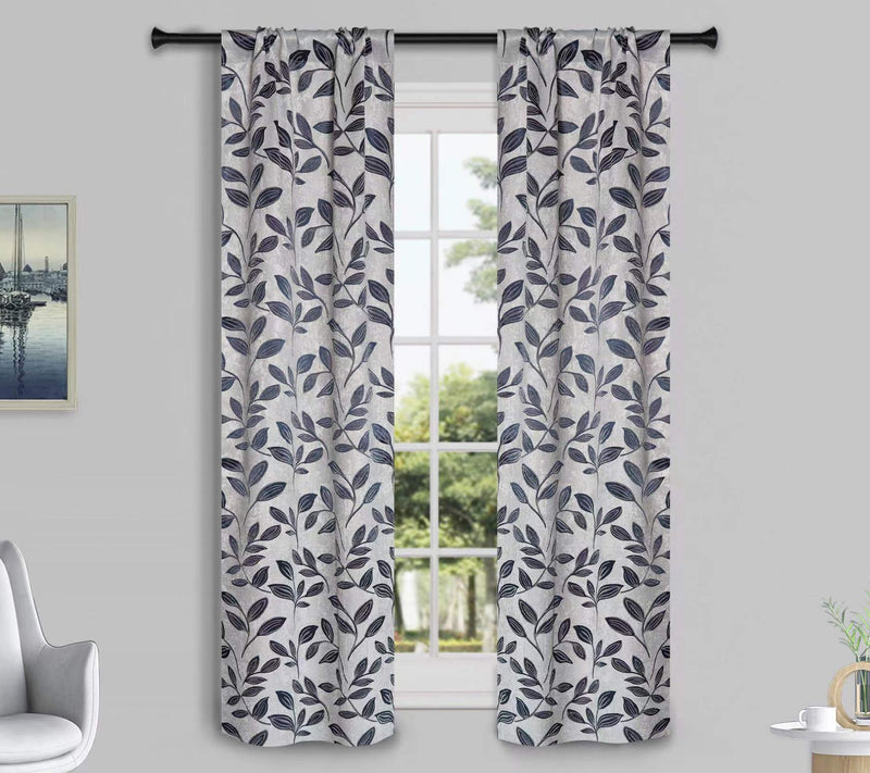 Superior Leaves Room Darkening Curtains Set, 36x63 — View 30