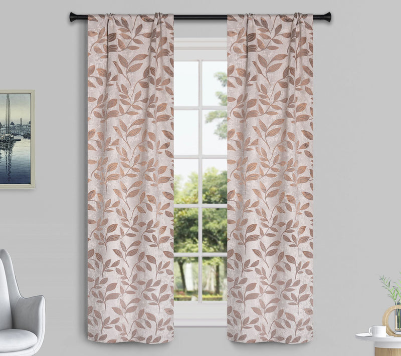Superior Leaves Room Darkening Curtains Set, 36x63 — View 32