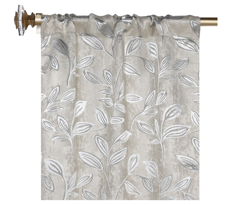 Superior Leaves Room Darkening Curtains Set, 36x72 — View 2