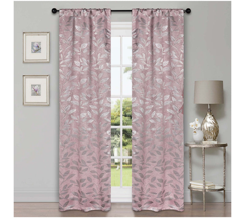 Superior Leaves Room Darkening Curtains Set, 36x72 — View 28