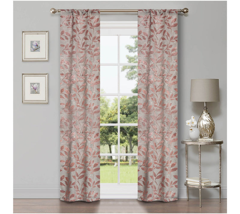 Superior Leaves Room Darkening Curtains Set, 36x72 — View 29