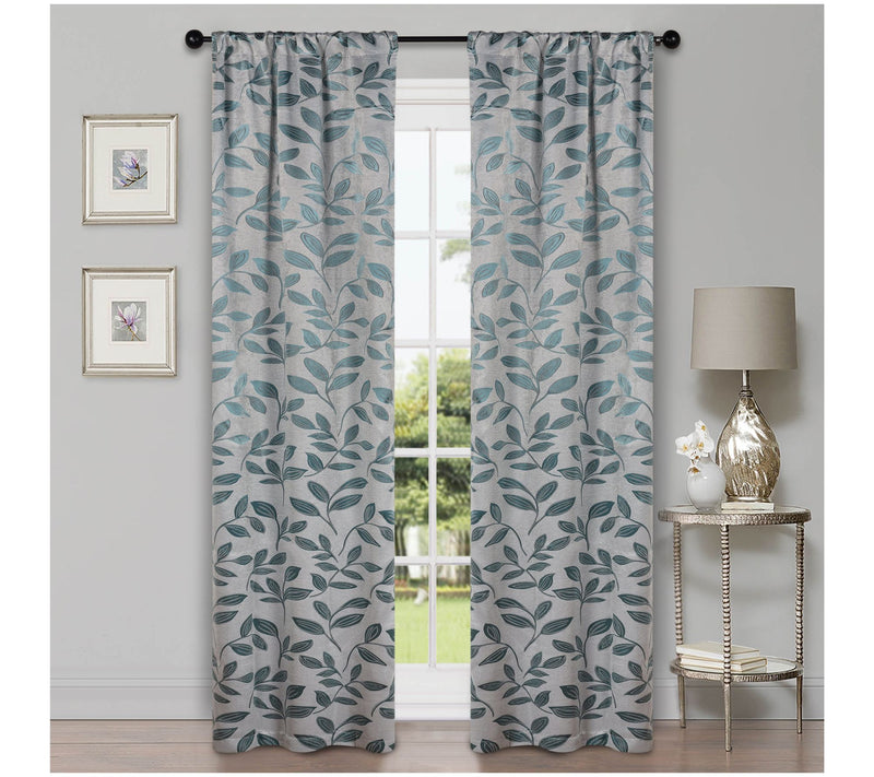 Superior Leaves Room Darkening Curtains Set, 36x72 — View 33
