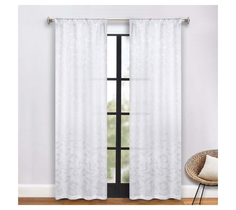 Superior Leaves Room Darkening Curtains Set, 36x72 — View 38