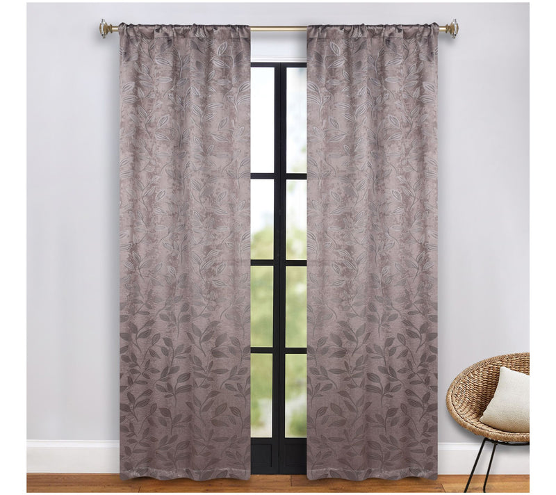 Superior Leaves Room Darkening Curtains Set, 36x72 — View 42