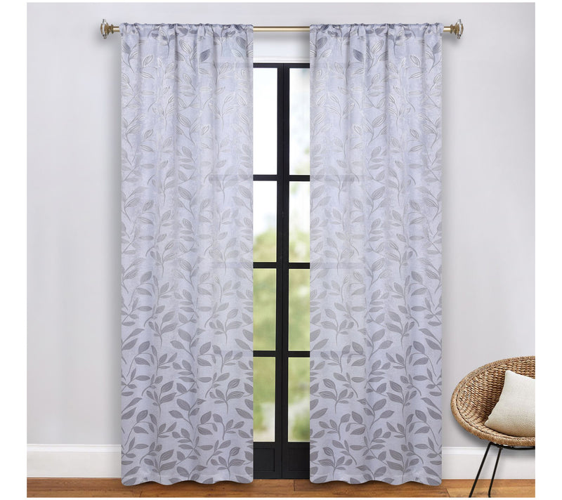 Superior Leaves Room Darkening Curtains Set, 36x72 — View 46