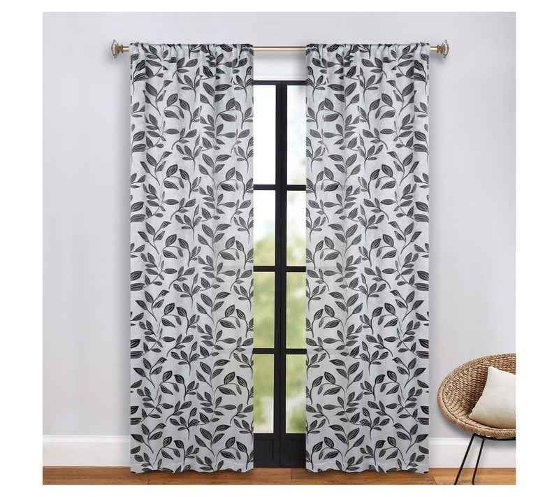 Superior Leaves Room Darkening Curtains Set, 36x72 — View 47