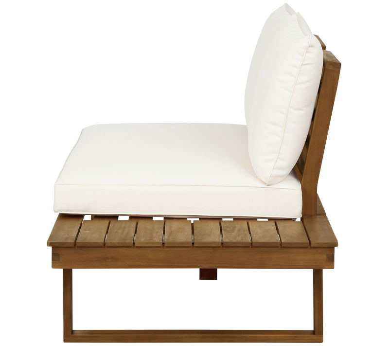 Linon Home Skypark Outdoor 4PC Lovseat Corner Table Set — View 4